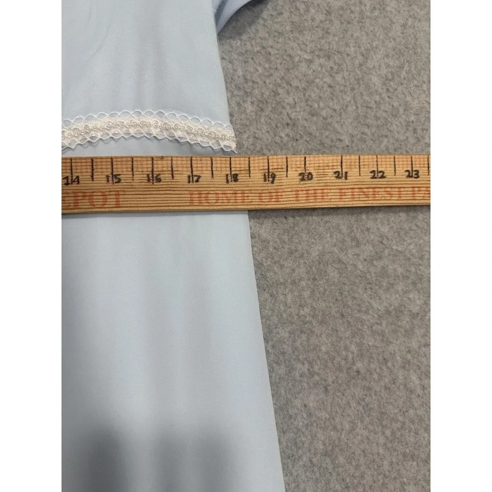 Custom Dress Girls 8-9 Y‎ Blue Square Neck sheer Sleeve Long ballroom